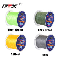 FTK 114M PE Braided Wire Fishing Line 125Yards 4 Strands 0.10mm-0.40mm 8LB-60LB Japan Incredibly Strong Multifilament Fiber Line