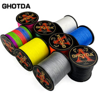 GHOTDA 300M 4 Strands 8 Strand Weaves PE Braided Fishing Line Multifilament For Carp Fishing