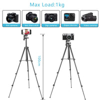 Tripod for Phone Lightweight Camera Tripod Stand with Bluetooth Selfie Remote Phone Holder Video Photography for Xiaomi Huawei