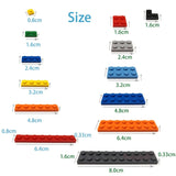 40pcs DIY Building Blocks Thick Figures Bricks 2x4 Dots Educational Creative Size Compatible With 3001 Plastic Toys for Children