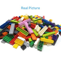 100pcs DIY Building Blocks Thick Figures Bricks 1x2 Dot Educational Creative Size Compatible With 3004 Plastic Toys for Children