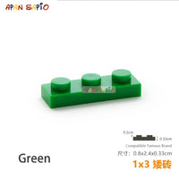 40pcs/lot DIY Blocks Building Bricks Thin 1X3 Educational Assemblage Construction Toys for Children Size Compatible With 3623