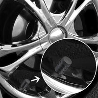 4Pcs Car Tire Valve Stems Cap Knurling Style Tire Valve Cap Aluminum Tire Wheel Stem Air Valve Cap car Universal accessories