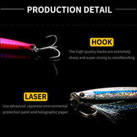 MAGIC WORKS Metal Jig Fishing Goods Fishing Lure 20g 30g 40g 60g Fishing items Professional For Artificial Bait Fishing Tackle