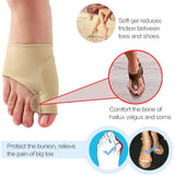 1Pair Toe Separator Hallux Valgus Bunion Corrector Hammer Toe Straightener Foot Pain Relief Orthopedic Pedicure Tools Foot Care