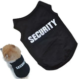 UBBT Security Dog Vest Summer Dog Clothes XS-L Black Pet Puppy T Shirts For Small Dogs Chihuahua Yorkie Pug Cat Vest Costume