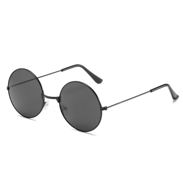 Retro Round Hippie Sunglasses Fashion Circle Metal Sunglasses for Women Men Disco Party Glasses