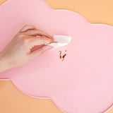 [Pet Feeding Mat] Silicone Pet Place Mat, Leak-Proof Non-Slip Feeding Mat for Dogs And Cats, Elliptical Bowl Pad