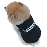 UBBT Security Dog Vest Summer Dog Clothes XS-L Black Pet Puppy T Shirts For Small Dogs Chihuahua Yorkie Pug Cat Vest Costume