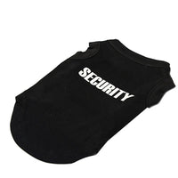 UBBT Security Dog Vest Summer Dog Clothes XS-L Black Pet Puppy T Shirts For Small Dogs Chihuahua Yorkie Pug Cat Vest Costume