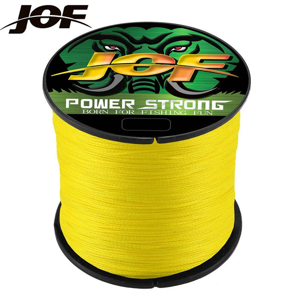 JOF 4 Braided x4 Strands 300M 100M Fly Fishing Line Multifilament Wire Pesca  10-85LB  Carp Sea Saltwater Weave Extreme Japan