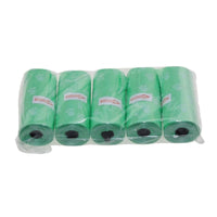 Pet Poop Bags Disposable Dog Waste Bags Dog Poop Bags for Waste Refuse Cleanup 5Roll(75Pcs) Puppy Cat Pooper Scooper Bag