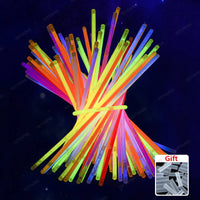 20/50/100pcs Party Fluorescence Light Glow Sticks Bracelets Necklaces Neon For Wedding Party Glow Sticks Colorful Glow Stick