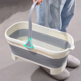 Collapsible Bucket Portable Folding Mop Bucket Silicon Bucket For Car Washing Fishing Camp Household Cleaning Bathroom Accessory
